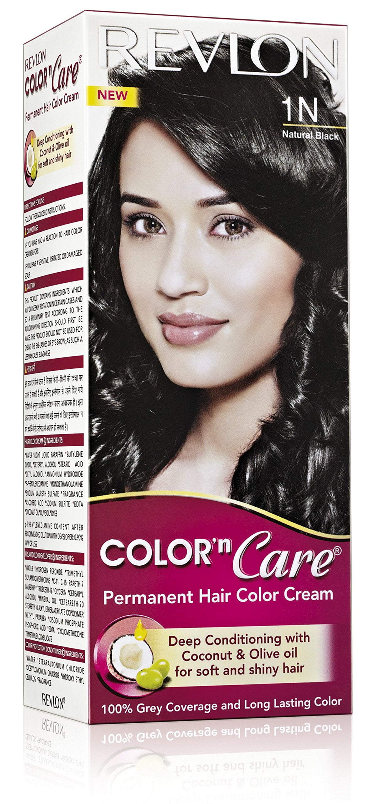 Revlon Color N Care Permanent Hair Color Cream For Women, Natural Black