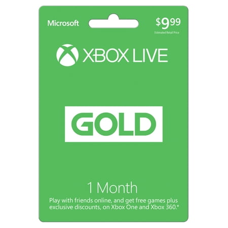 Interactive Commicat Xbox 1 Month Live Gold D82 $9.99