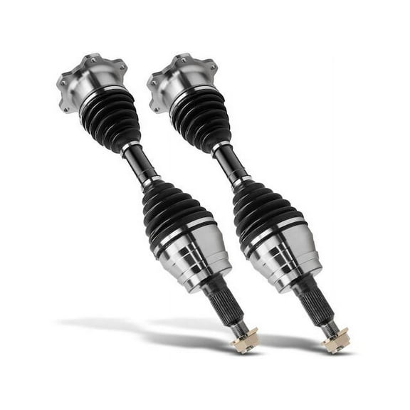 Front CV Axle Shaft Set 2 - Compatible with 2001 - 2010 GMC Sierra 2500 HD 2002 2003 2004 2005 2006 2007 2008 2009