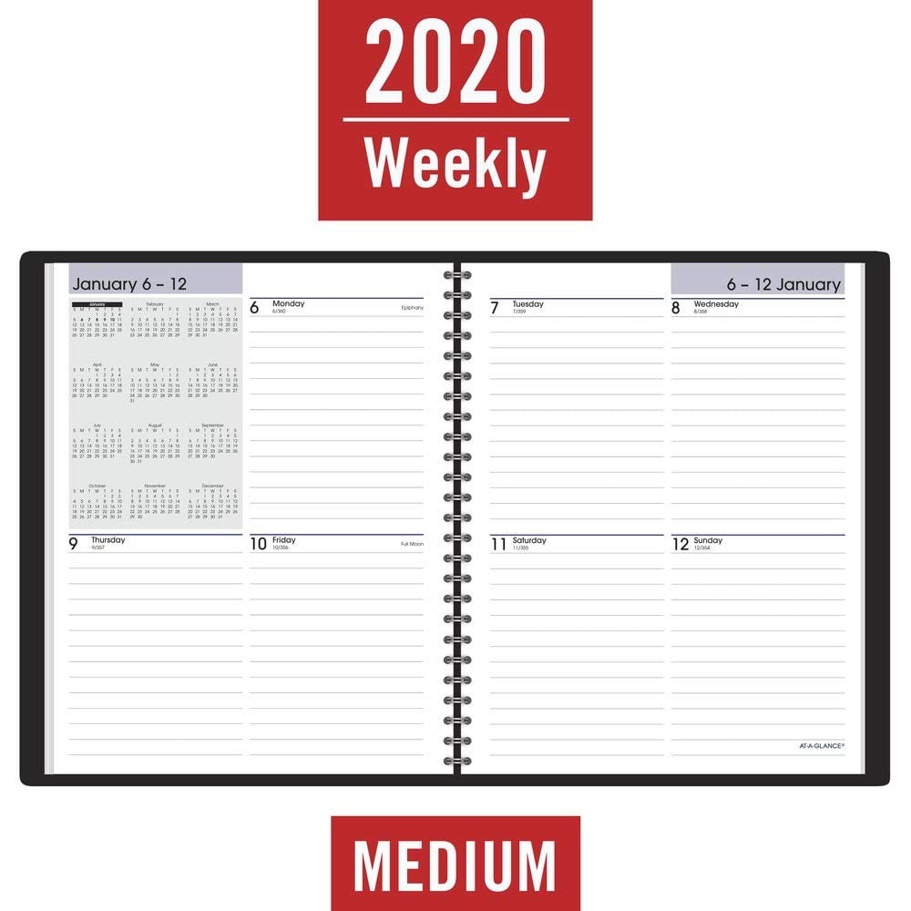 2020 AT-A-GLANCE 7" x 8 3/4" DayMinder Block-Style Weekly Planner 24345848