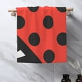 thumbnail image 5 of YFYANG Absorbent Towel, Soft Skin-Friendly Red Abstract Ladybird Washcloth Bath Towel, Suitable for All Skin, 27.5 x 16-inch, 5 of 7