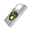 thumbnail image 2 of Milwaukee Brewers Text Backdrop Clear iPhone Case, 2 of 7