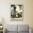 thumbnail image 4 of 11" x 14" New York Railroad Vintage Travel Poster Wall Art, 4 of 4