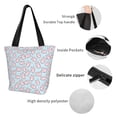 thumbnail image 4 of Pofeuu Cute Rabbit Print Women Fashion Shoulder Handbags Top Handle Satchel Bags Tote Shoulder Shopping Bag Stylish Canvas Tote Bag, 4 of 6