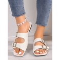 thumbnail image 2 of Ladies' Simple Strappy Buckle Flats Open Toe Sandals, Can Wear As Flip Flops, For Daily Casual Wear And Outdoor Activities, Summer New Arrivals, 2 of 4