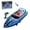 Blue / 1 Battery, variant on HJ821 High Speed RC Boat With LED Ring Lights Dual Motor Power 2.4GHz 15kmh Remote Control 60m Range High Low Speed Switching For Lake Pool Pond( Blue / 1 Battery )