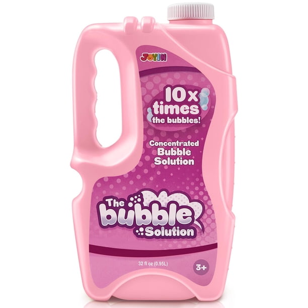 Recarga de solución de burbujas JOYIN 946 ml (hasta 9,5 L), color rosa
