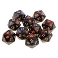 thumbnail image 2 of Dados Poliédricos Sunnimix 10 Uds D20 Dados de 20 Lados Rojo + Negro, 2 of 7