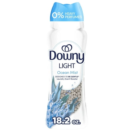 Downy Light In-Wash Scent Booster Laundry Beads, No Heavy Perfumes, Ocean Mist Scent, 18.2 oz