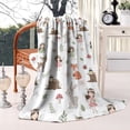 thumbnail image 2 of White Forest Fairy Pattern Blanket,Comfortable Soft Flannel Throw Blanket,All Season,Warm Lightweight Blankets for Sofa Bed Couch Living Room Chair,40"x50", 2 of 4