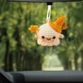 thumbnail image 6 of Cute Halloween Ghost Crochet Keychain, Handmade Knitted White Ghost Bag Charm with Candy Pendant for Car Keys Backpack Purse, Soft Plush Key Ring Gifts Birthday Christmas, 6 of 6