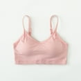thumbnail image 2 of SMihono Everyday Basic Bra Comfort Cami Tank Bralettes for Women Adjustable Straps Bralette Padded Seamless Workout Bralette Pink XXL, 2 of 3
