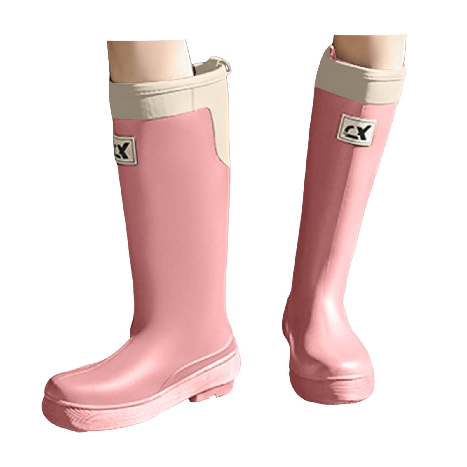 Knee High Rain Boots for Women Waterproof Rubber Garden Boots Non Slip Muck Boots Tall Fishing Water Shoes