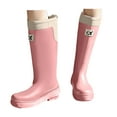thumbnail image 3 of YLYL Women's Knee High Rain Boots Waterproof No Slip Rubber Sole Outdoor Work Garden Mud Boots, 3 of 7