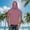 Hot Pink, variant on HAOTAGS Men Athletic Shirts UV Protection,Lightweight Hood with Ear Loops UPF 50 Sun Shield Short Sleeve Tops Green 5XL