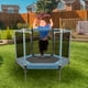 thumbnail image 2 of Trampolín Infantil Gaon con Postes Acolchonados y Red de Seguridad Azul, 2 of 5