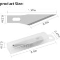 thumbnail image 3 of DIYSELF 23 Pack Craft Knife Precision Hobby Knife Kit, 1 Exacto Knife with 20 Spare Art Knife Blades for Art, Scrapbooking, Stencil, 3 of 10