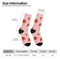 thumbnail image 5 of Yiaed Strawberry Print Great elasticity Crew Socks Sports socks for Men and Women, 5 of 5
