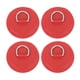 thumbnail image 1 of Apuakthei 4 piezas de parche de anillo en D rojo, forma redonda de PVC, almohadilla de anillo en D de acero inoxidable fuerte para tabla de remo de balsa de barco, 1 of 8