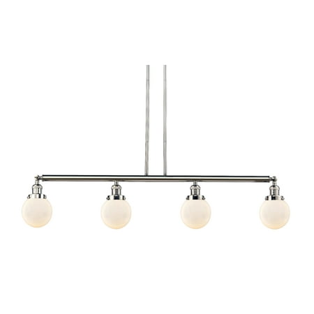 

Innovations 214-PN-S-G201-6 Beacon 4 Light Island Light part of the Franklin Restoration Collection Polished Nickel