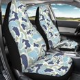 thumbnail image 4 of XYZCANDO Anti-Slip Car Seat Covers Sedan SUV Truck, Protector Comfortable Front Seat Covers Set of 2 Polyester Fabric Fish Camouflage Pattern, 4 of 10