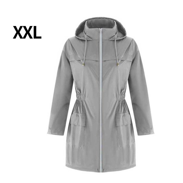 Chaqueta deportiva para mujer, ropa para exteriores, impermeable, a prueba de viento, para niñas, gris, xxL kenally HA6452-05B
