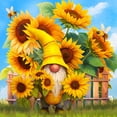 thumbnail image 1 of (HQ226) Serie Flores Y Plantas Girasol Y Resina 30x30CM, 1 of 9