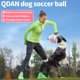 thumbnail image 3 of Pelota de fútbol QDAN Dog Toy para perros pequeños y medianos, arcoíris, 15 cm, 3 of 8