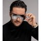 thumbnail image 3 of Gafas de Sol AIEYEZO Cuadradas Sobredimensionadas con Visera Plana en Negro/Gris, 3 of 7