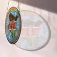 thumbnail image 4 of Kenya Travel Decor Suncatcher Stained Glass Window Hanging, Gift for Traveller, Collection of Country Travel Souvenirs for Family and Friends, Kenya Map and Flag Décor, 4 of 6