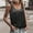 Black, variant on Womens Sequin Tank Top Sleeveless Summer Casual Loose Fit Basic Camisole Scoop Neck Sparkle Shimmer Shirts