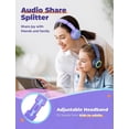 thumbnail image 2 of Auriculares iClever HS22 para niños con divisor para compartir, volumen de 94 dB, 2 of 6
