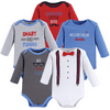 Hudson Baby Unisex Baby Cotton Long-sleeve Bodysuits