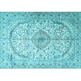 thumbnail image 1 of Ahgly Company Indoor Rectangle Persian Light Blue Traditional Area Rugs, 5' x 7', 1 of 4