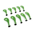 thumbnail image 1 of 10Pcs  Club Headcovers, Neoprene Washable Wide Opening  Iron Head Cover Protective Cover With Zipper, 1 of 8
