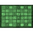 thumbnail image 1 of Ahgly Company Indoor Rectangle Abstract Emerald Green Modern Area Rugs, 8' x 10', 1 of 4