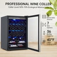 thumbnail image 2 of Yesurprise 36 Bottle Wine Fridge Wine Cooler Temperature Adjustment Range 40~61°F with Triple Pane Clear Glass Door Freestanding Wine Refrigerator for Red White and Champagne, 2 of 8