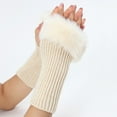 thumbnail image 2 of Ladies Warm Knit Fingerless Gloves Convertible Mittens Fashion Flowers One Size, 2 of 6