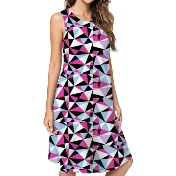 Abbey Bominable Spring Summer Dresses For Women Fashion Dress Casual Sleeveless Loose Sundress With Pockets