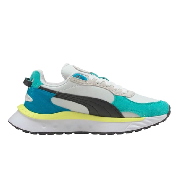 Tenis Puma Wild Rider Rollin Mujer Deportivo blanco 22.5