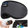 thumbnail image 1 of Auriculares para dormir MUSICOZY Bluetooth 5.4, máscara para dormir, color gris, 1 of 7