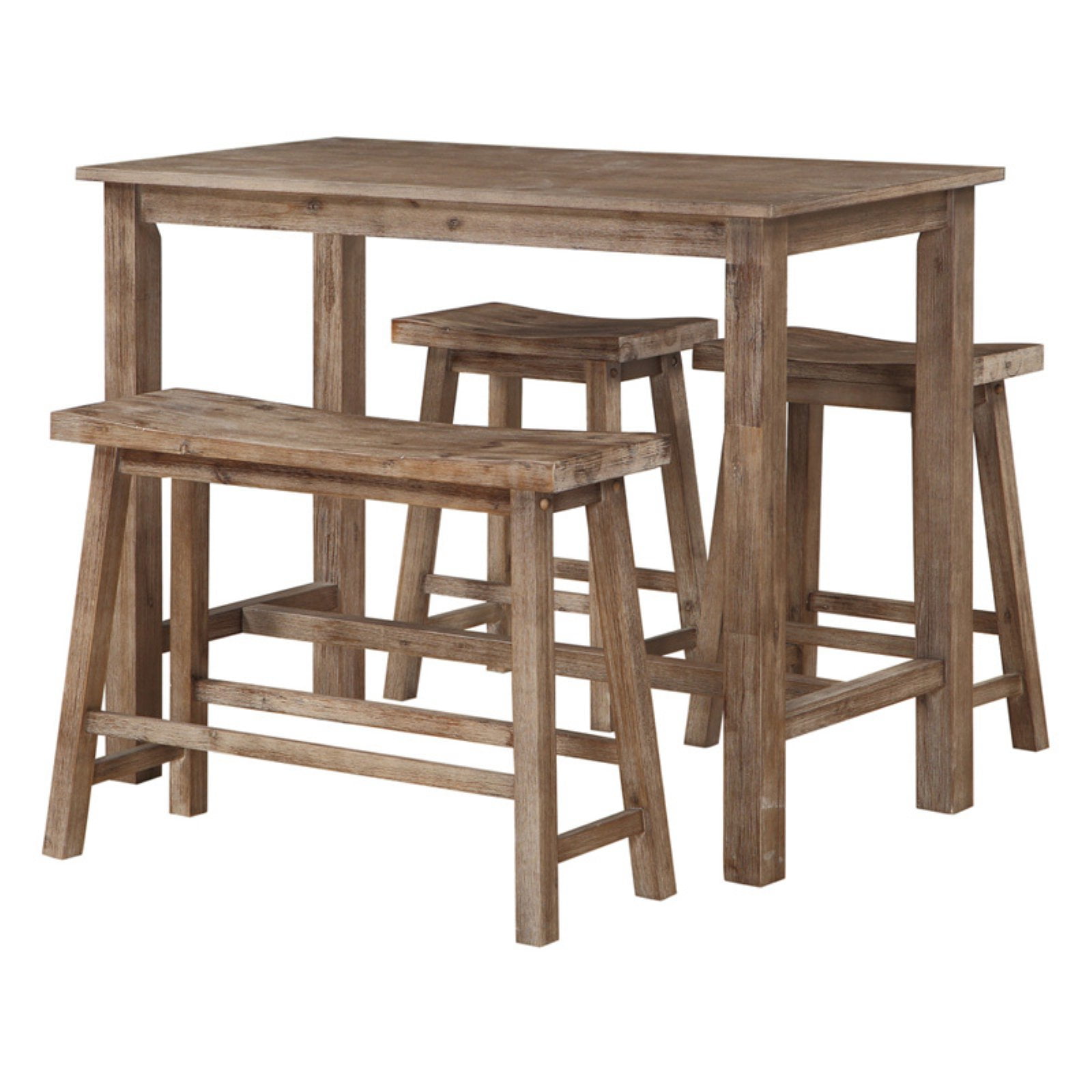 4pc Sonoma Pub Dining Set Barnwood - Boraam