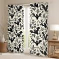 thumbnail image 2 of Castle Fairy Animal Bats Black Out Curtains,Floral Rose Curtains Pack of 2 (42x63 Each), 2 of 6