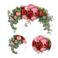 thumbnail image 2 of Guirnalda Floral de arco navideño, tema de Festival rústico para decoración de puerta de fiesta de boda, 2 of 6