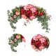 thumbnail image 2 of Guirnalda Floral de arco navideño, tema de Festival rústico para decoración de puerta de fiesta de boda, 2 of 7