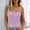 *Purple, variant on ClodeEU Women's Square Neck Spaghetti Strap Tank Top ,Summer Sleeveless Double Lined Basic Going Out Top Purple,Womens Plus L