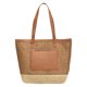 thumbnail image 2 of Bolso Playa Ganchillo Paja para Mujer Verano Bohemio PU Con Retales (Beige), 2 of 3