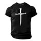 thumbnail image 2 of Camisa Casual de Cuello de la Tripulación de la Impresión de Pascua de Manga Corta de Verano Top Ligero de Poliéster para los Hombres, Camiseta de Manga Corta para el Uso Diario de Primavera Verano, 2 of 9