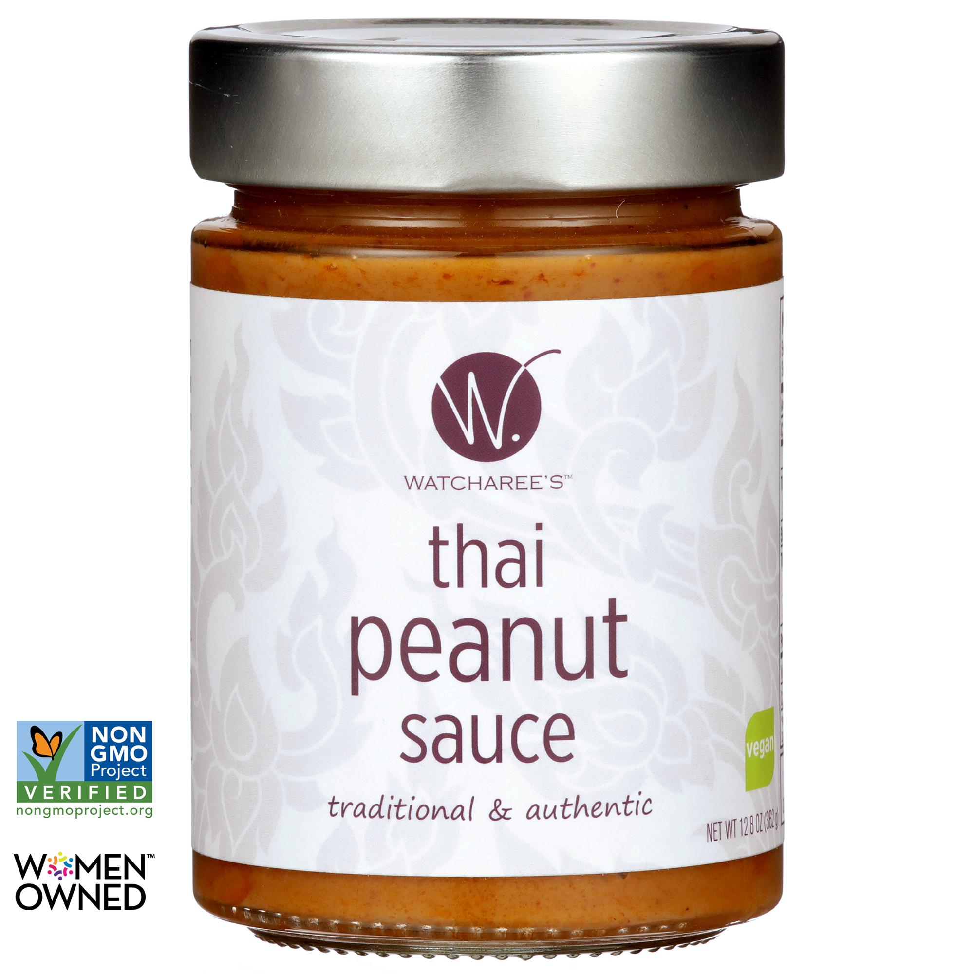 (6 pack) WATCHAREE’S Thai Peanut Sauce Vegan & NonGMO Traditional