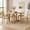 Natural-5, variant on Leovanni 48inch Round Dining Table Set for 4 Modern Solid Wood 5-Piece Kitchen & Dining Room Set with Upholstered Chairs Pedestal Base, Gray